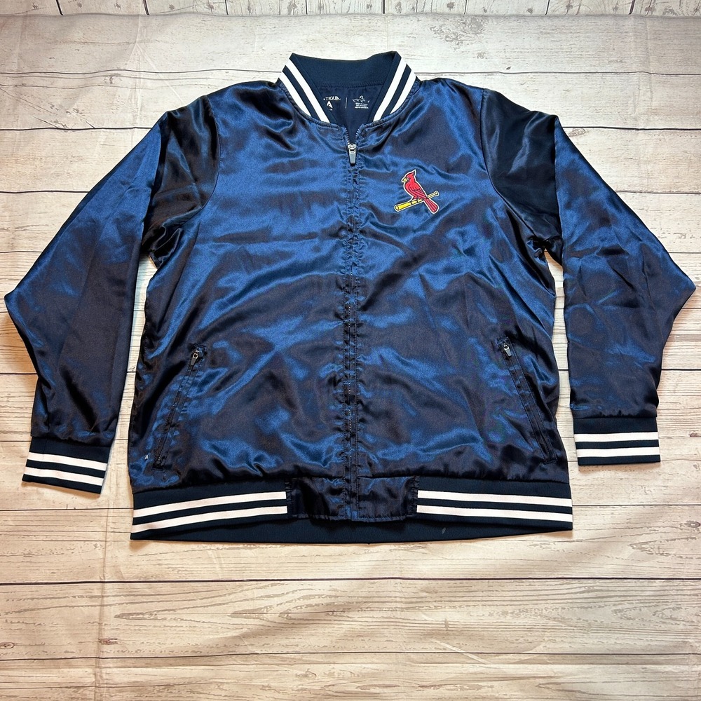 St Louis Cardinals Letterman Jacket by Antigua Blue MLB Men's Size XL